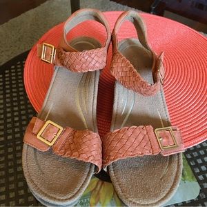 Aetrex Grace Wedge Comfort Sandal Size 7.5